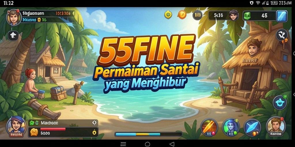 Screenshot gameplay 55FIVE yang seru dan penuh warna.