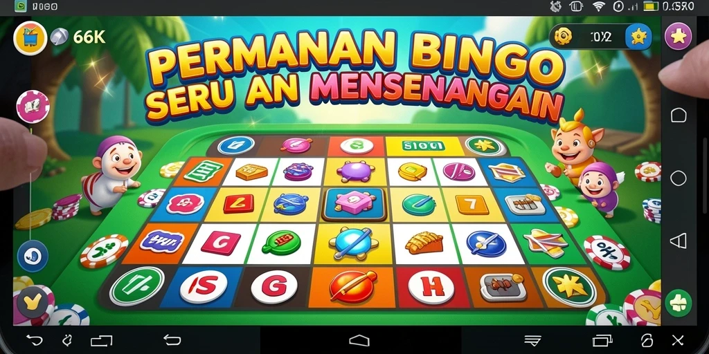 Tampilan gameplay seru dari 66K dengan banyak variasi Bingo.