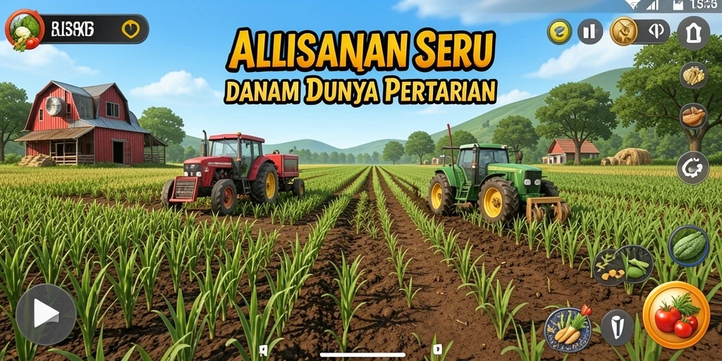 Gameplay seru ALISANRP dengan berbagai aktivitas bertani.