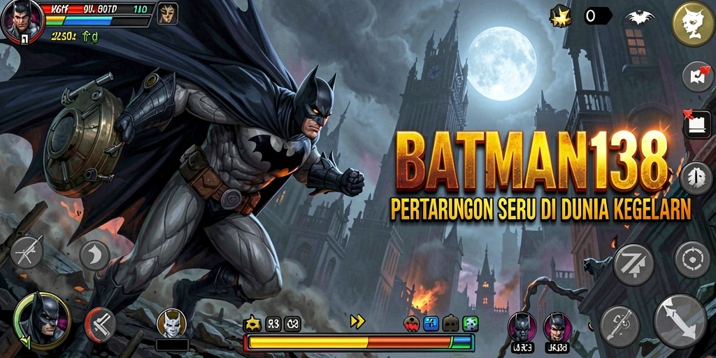 Tangkapan layar gameplay pertarungan seru di BATMAN138.