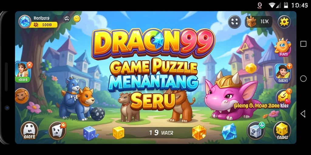 Tangkapan layar gameplay DRAGON99 yang menampilkan tantangan puzzle kreatif.