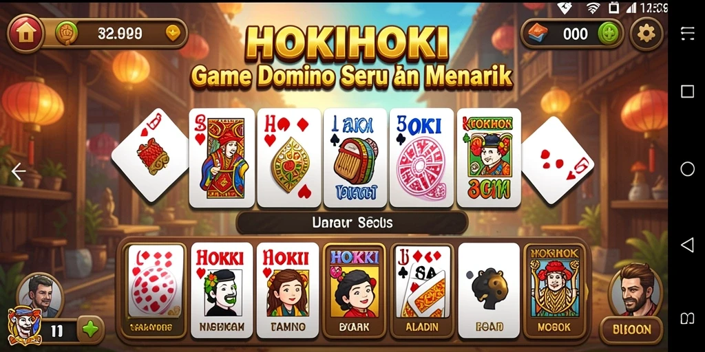Tampilan gameplay HOKIHOKI yang seru dan interaktif.