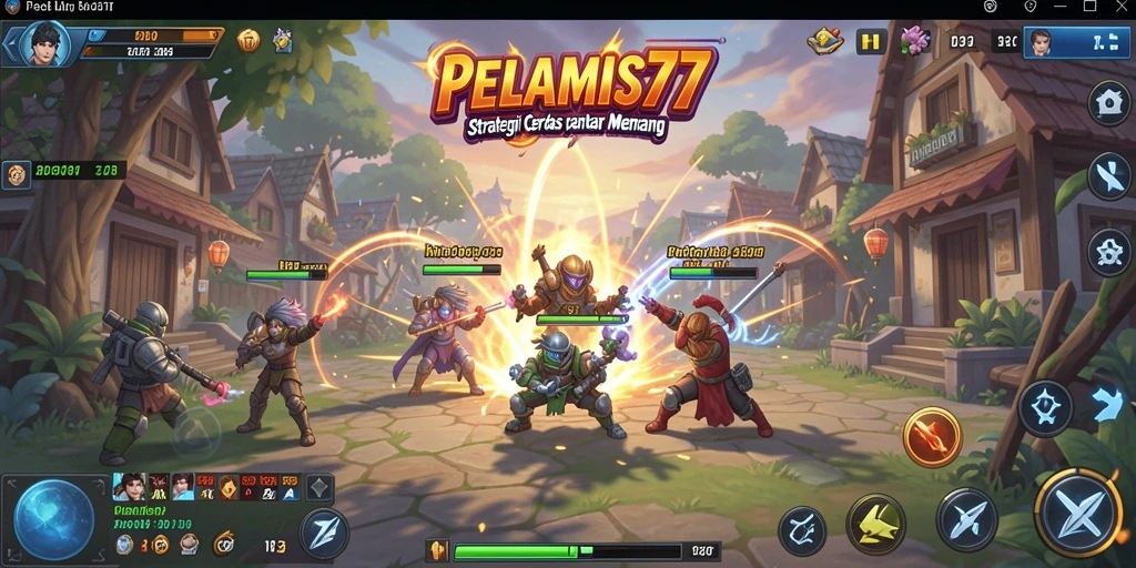 Tangkapan layar PELAMIS77 menampilkan momen strategis yang mendebarkan.