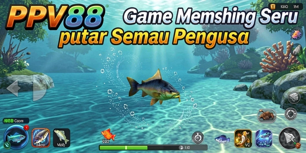 Screenshot PPV88 yang menampilkan gameplay memancing yang seru.