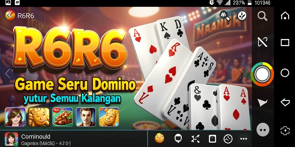 Tampilan gameplay seru R6R6 dengan interaksi antar pemain.