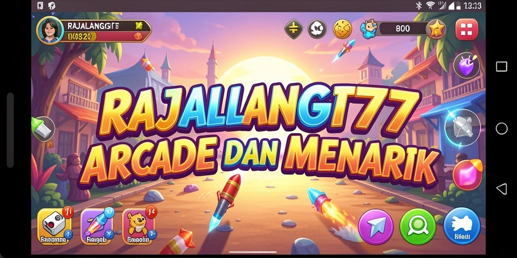 Tampilan gameplay seru di RAJALANGIT77 yang memukau.