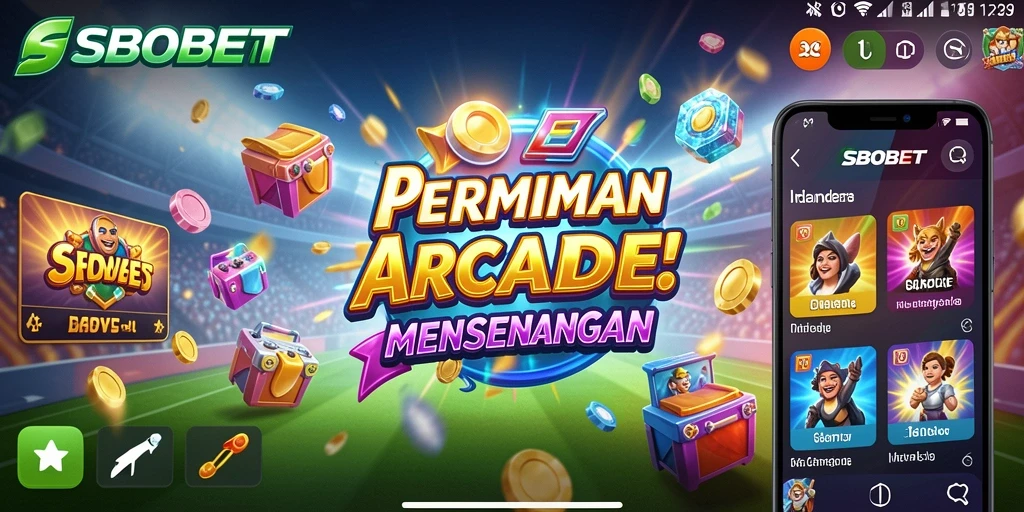 Tampilan gameplay SBOBET yang penuh warna dan aksi seru.